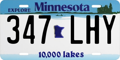 MN license plate 347LHY