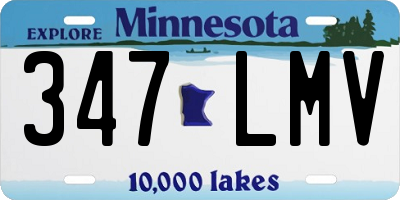 MN license plate 347LMV