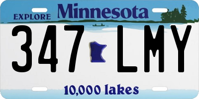MN license plate 347LMY