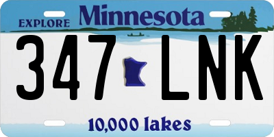 MN license plate 347LNK