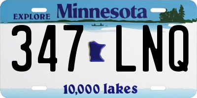 MN license plate 347LNQ