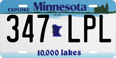 MN license plate 347LPL