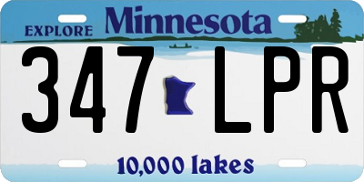MN license plate 347LPR