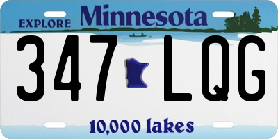 MN license plate 347LQG