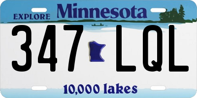 MN license plate 347LQL