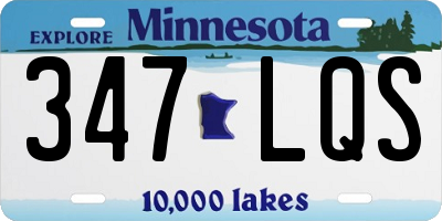 MN license plate 347LQS