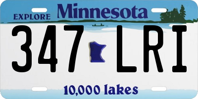 MN license plate 347LRI
