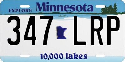 MN license plate 347LRP