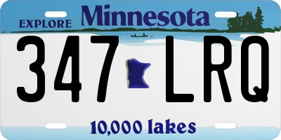 MN license plate 347LRQ