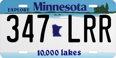 MN license plate 347LRR