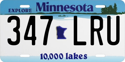 MN license plate 347LRU