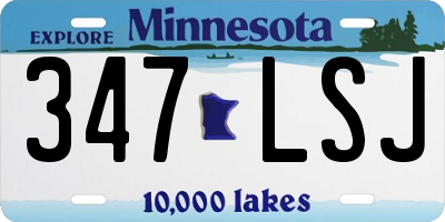 MN license plate 347LSJ