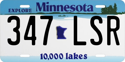 MN license plate 347LSR