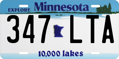 MN license plate 347LTA