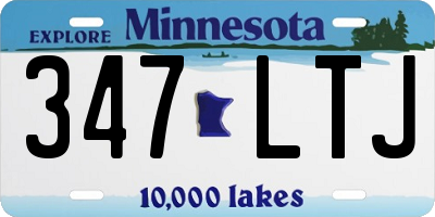 MN license plate 347LTJ