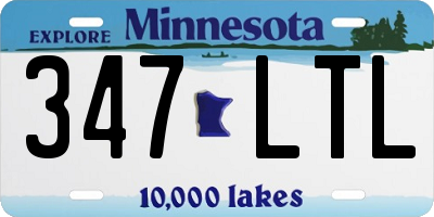 MN license plate 347LTL