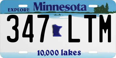 MN license plate 347LTM