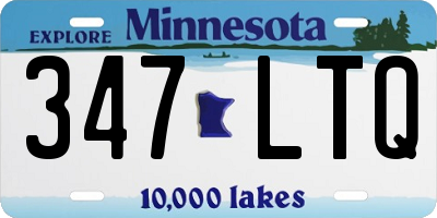 MN license plate 347LTQ