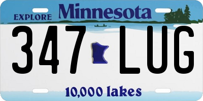 MN license plate 347LUG