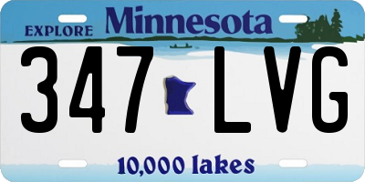 MN license plate 347LVG