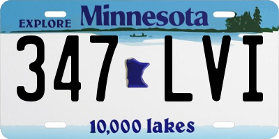 MN license plate 347LVI