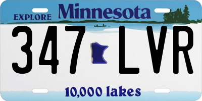 MN license plate 347LVR