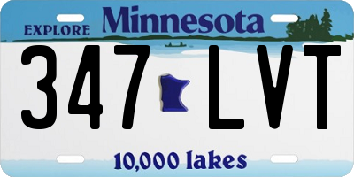 MN license plate 347LVT