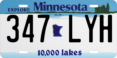 MN license plate 347LYH
