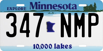 MN license plate 347NMP