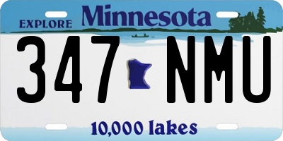 MN license plate 347NMU