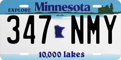 MN license plate 347NMY