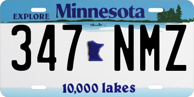 MN license plate 347NMZ