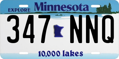MN license plate 347NNQ