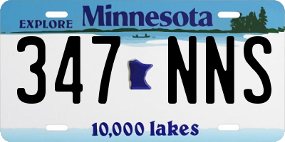 MN license plate 347NNS
