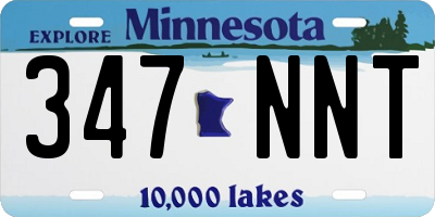 MN license plate 347NNT