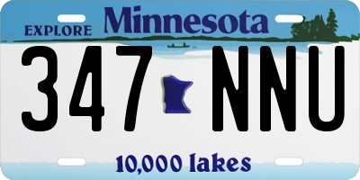 MN license plate 347NNU