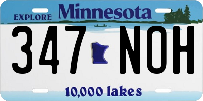 MN license plate 347NOH