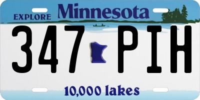 MN license plate 347PIH