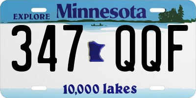 MN license plate 347QQF