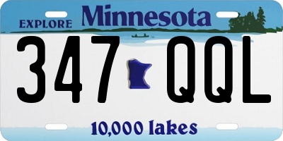 MN license plate 347QQL