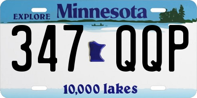 MN license plate 347QQP