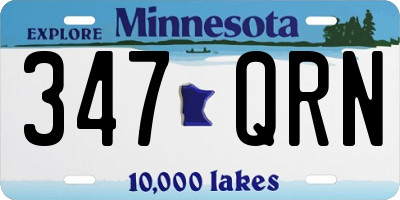 MN license plate 347QRN