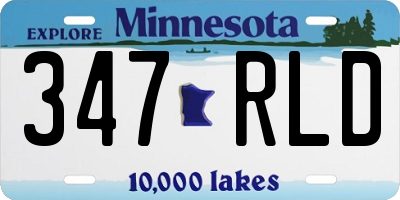 MN license plate 347RLD