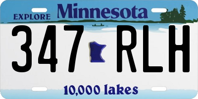 MN license plate 347RLH