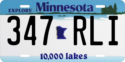 MN license plate 347RLI