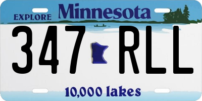MN license plate 347RLL