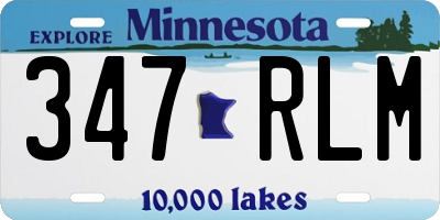 MN license plate 347RLM
