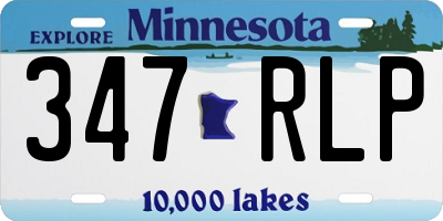 MN license plate 347RLP