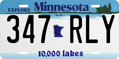 MN license plate 347RLY