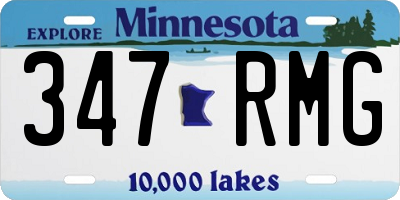 MN license plate 347RMG